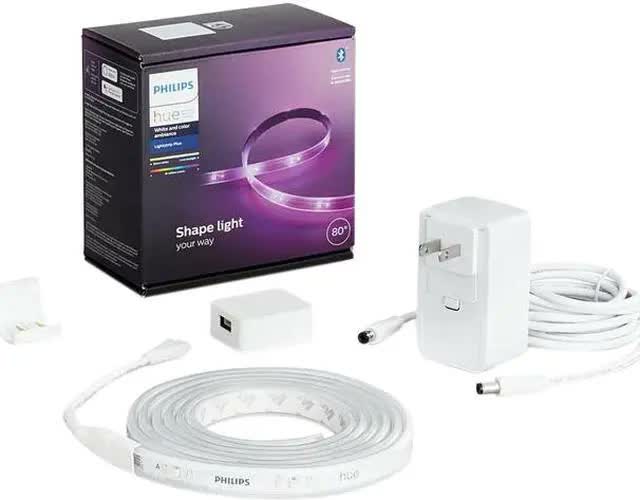 Philips Hue Bluetooth Lightstrip Plus (6 ft Base Kit)