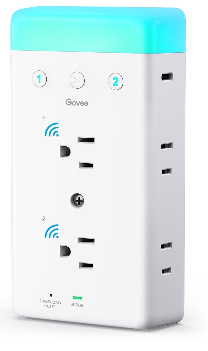 Govee Smart Plug Outlet Extender (3-Sided)