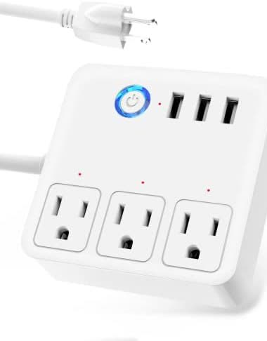 GHome Smart Smart Power Strip (3 Outlet, 3 USB)
